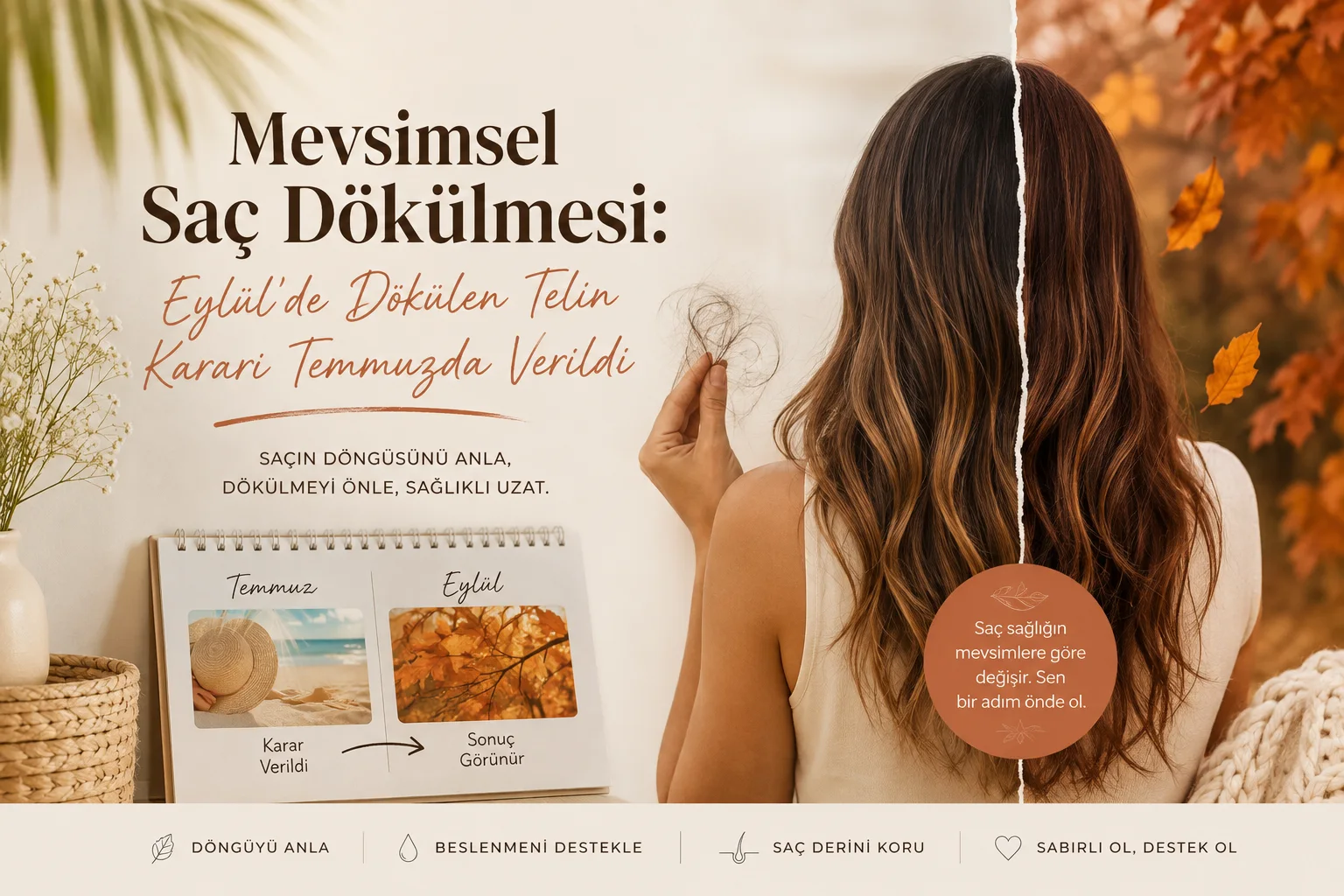 Mevsimsel Saç Dökülmesi: Eylül'de Dökülen Telin Kararı Temmuzda Verildi